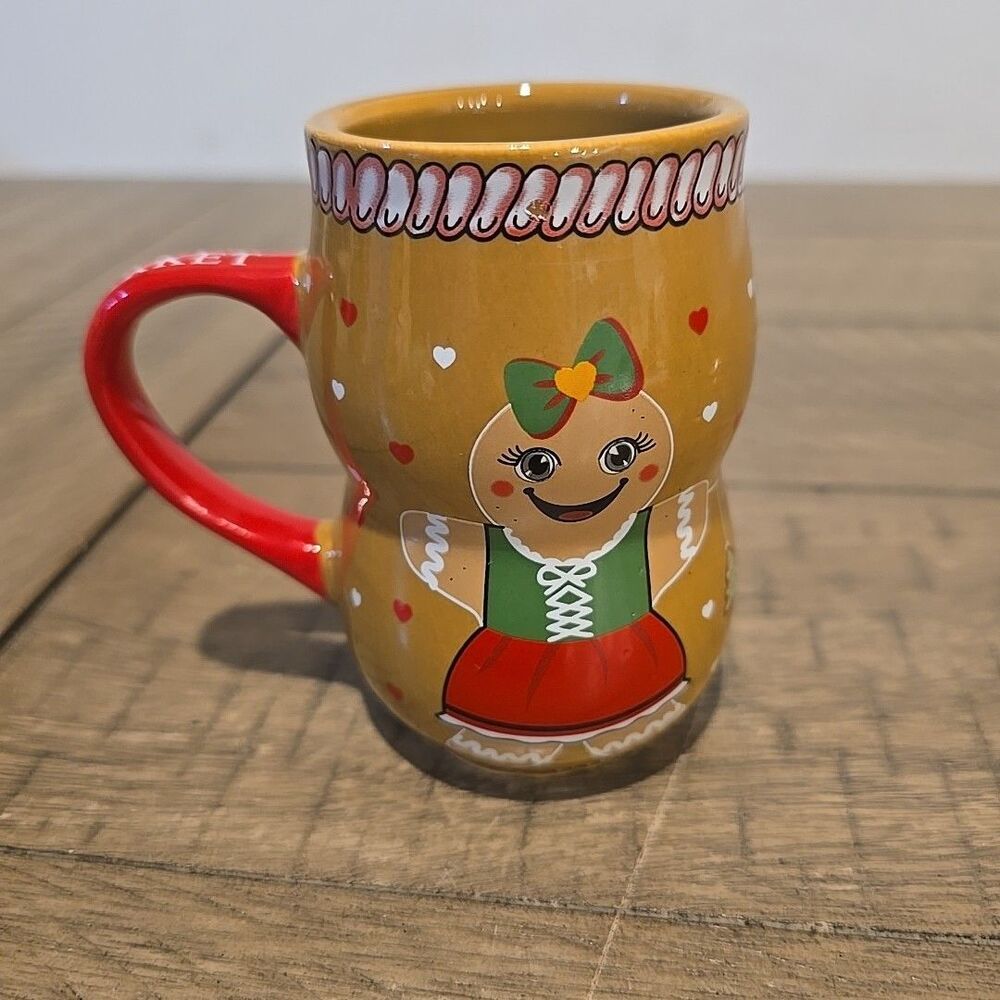 2025 Chicago Christkindlmarket Gingerbread Man & Woman Christmas Market Mug Cup